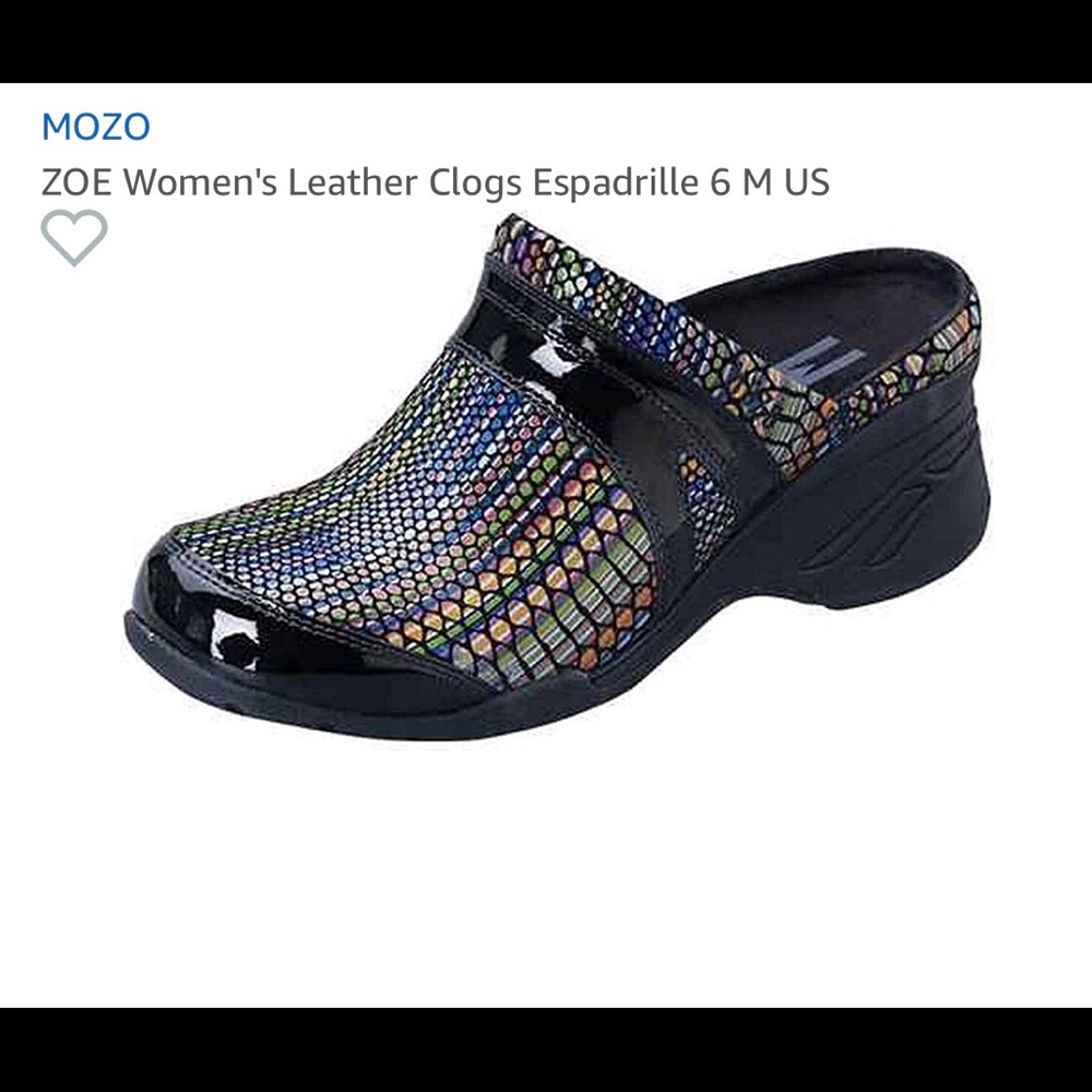 Mozo Women’s Leather Clog Espadrille